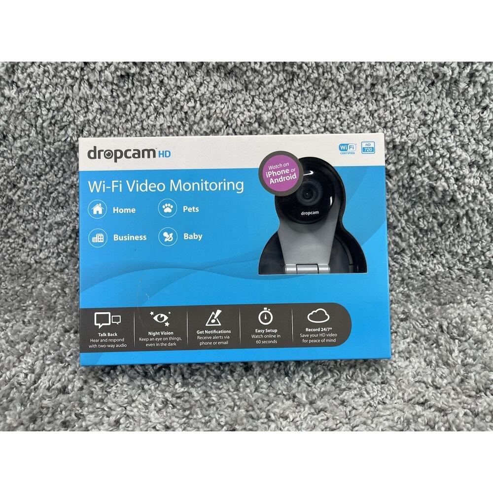 Dropcam Wi Fi Video Monitoring Wireless Home Security Camera Preowned